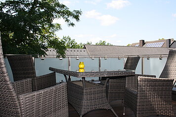 Terrasse - Blick über Lüdinghausen
